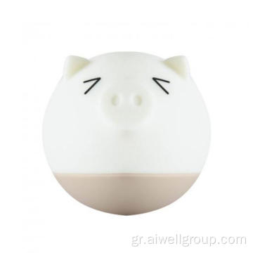 Cartoon Led Pig Silicone Night USB Lamp